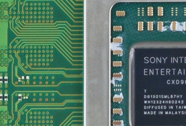 A PS4 Pro motherboard.